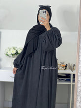 Load image into Gallery viewer, corduroy abaya, grey abaya, winter abaya