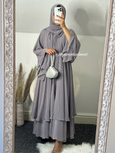 Load image into Gallery viewer, Zahra Abaya in Cloudy Grey