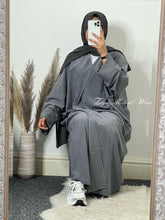 Load image into Gallery viewer, Corduroy Open Abaya
