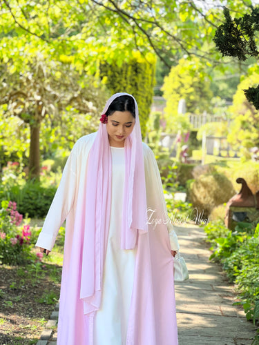 Luxury ombre abaya in pink 