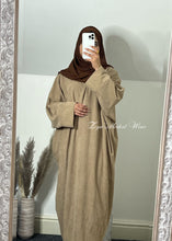 Load image into Gallery viewer, Corduroy Open Abaya
