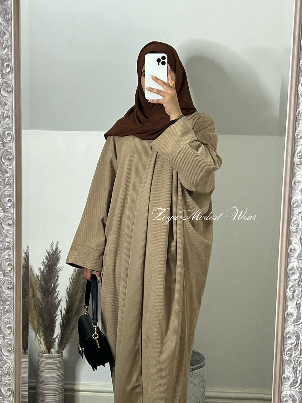 corduroy abaya- winter abaya