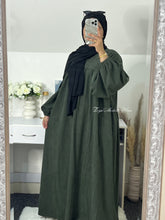 Load image into Gallery viewer, Closed Corduroy Abaya
