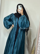 Load image into Gallery viewer, Blue Dianne Shimmer Abaya
