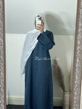 Load image into Gallery viewer, Hayaa Abaya in Dark Blue Grey
