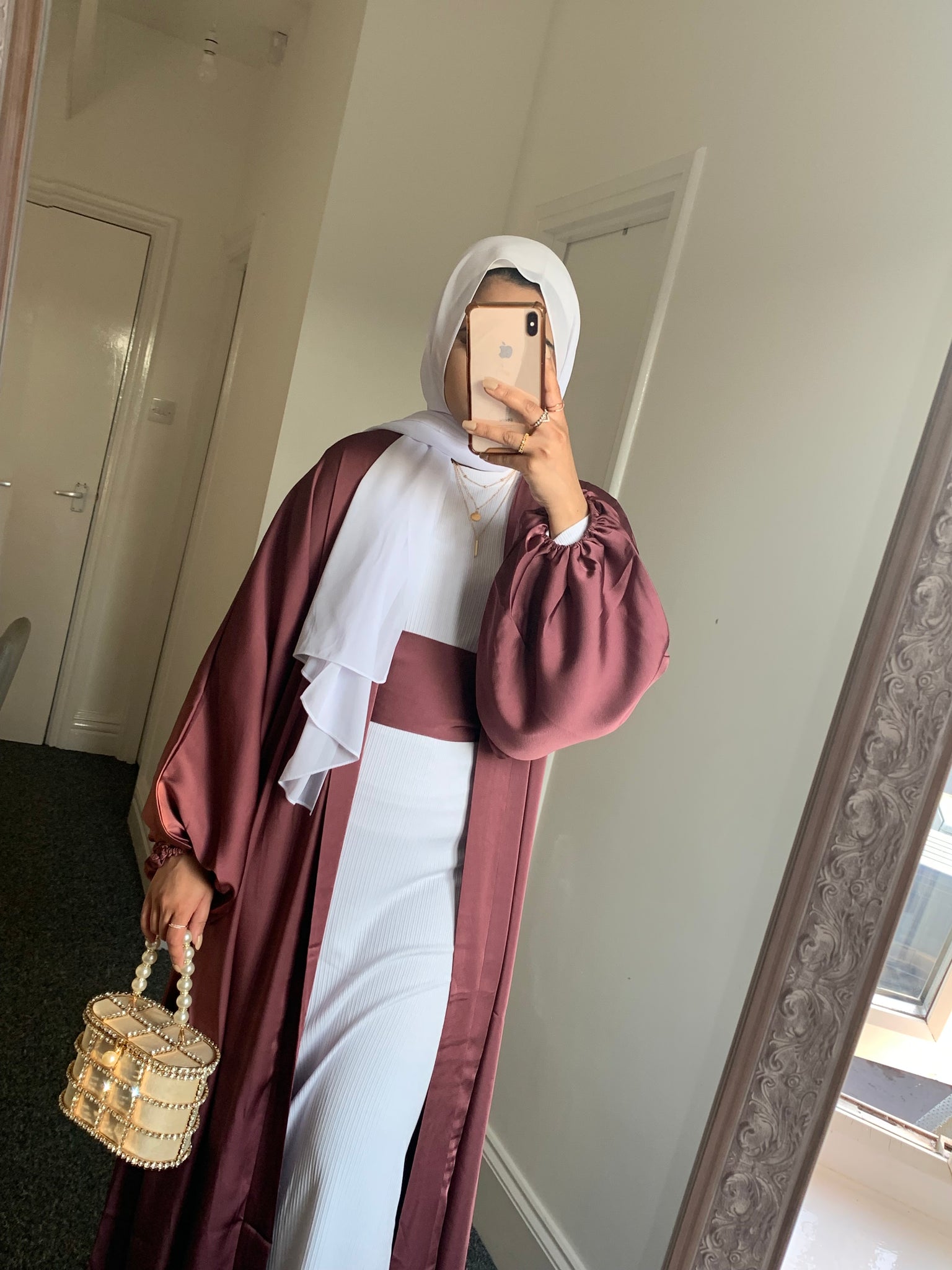 Cuffed Sleeve Open Abaya Zoya Modest Wear