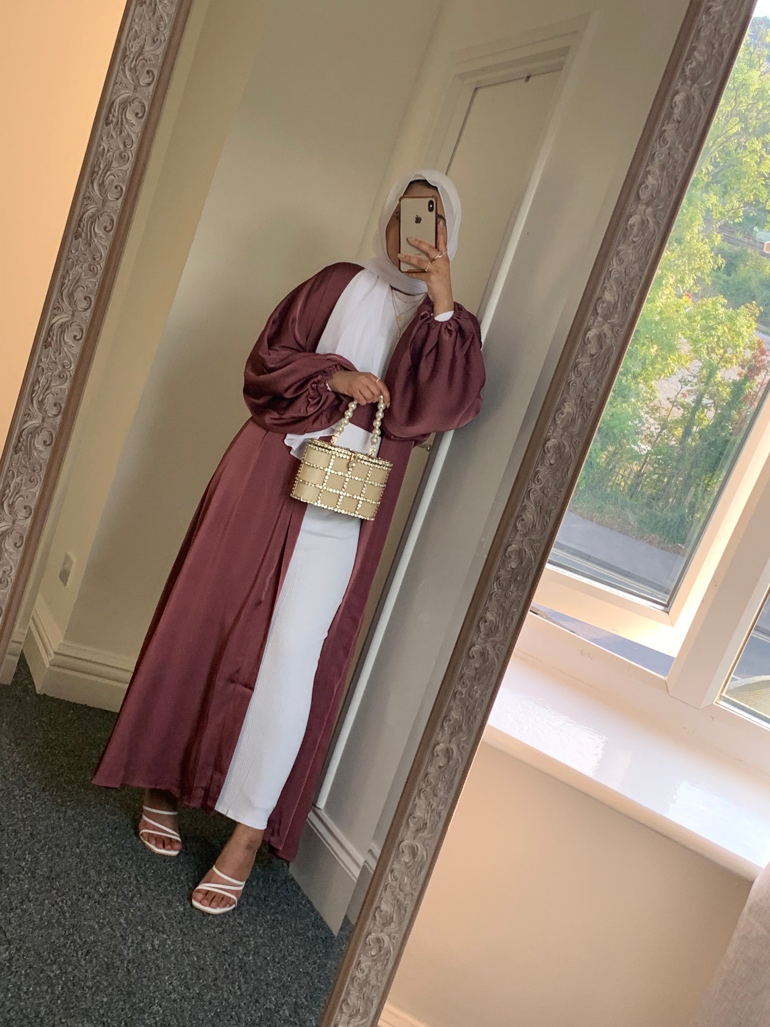 Cuffed Sleeve Open Abaya Zoya Modest Wear