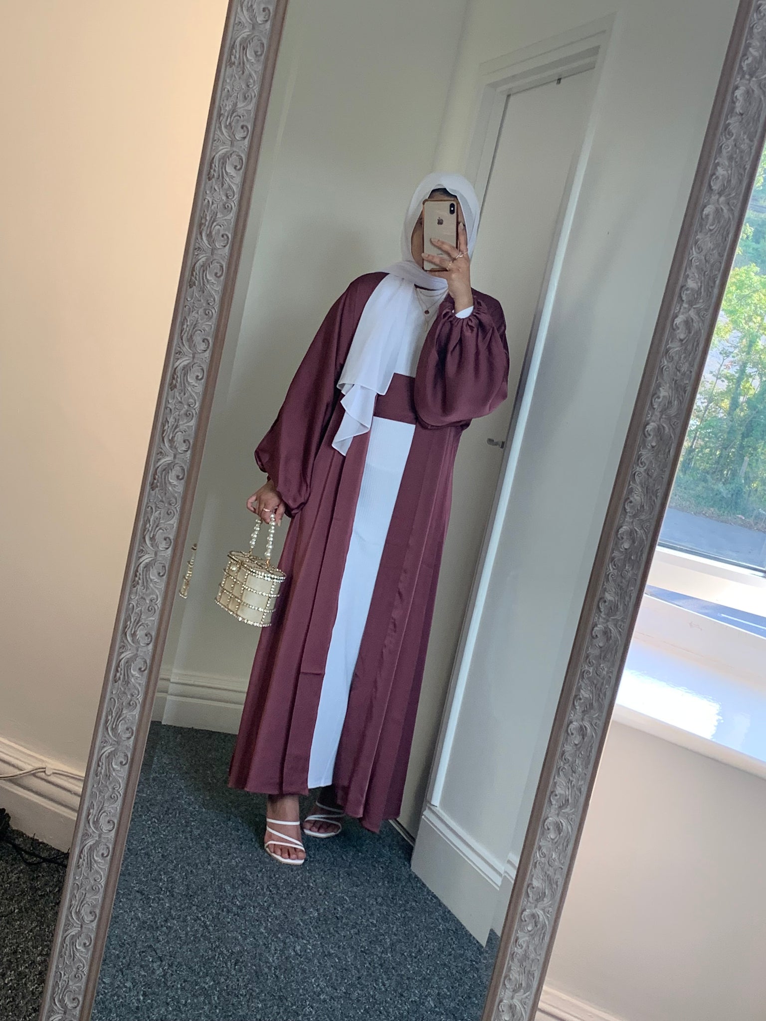 Cuffed Sleeve Open Abaya Zoya Modest Wear