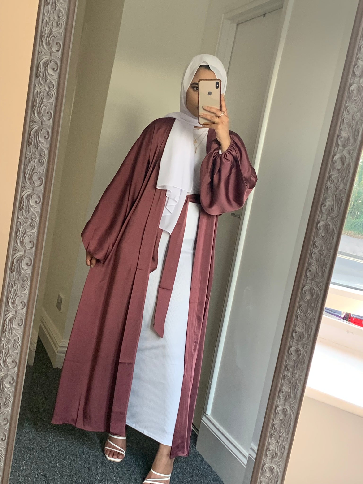 Cuffed Sleeve Open Abaya Zoya Modest Wear